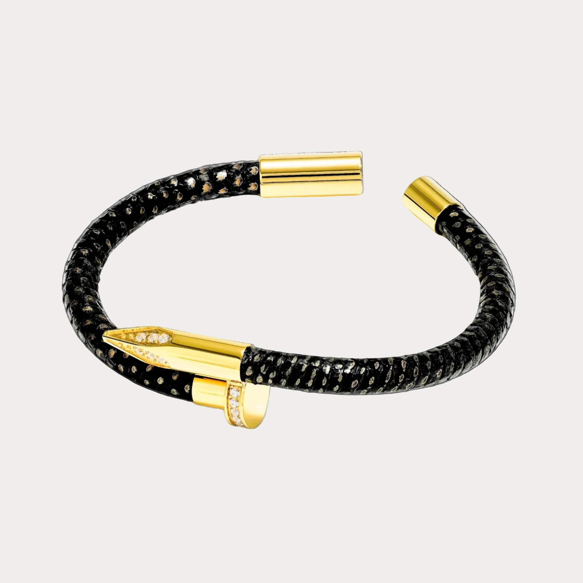 Bellas Teju Obsession Nail™ - Cleopatra 18K Gold & White Gems