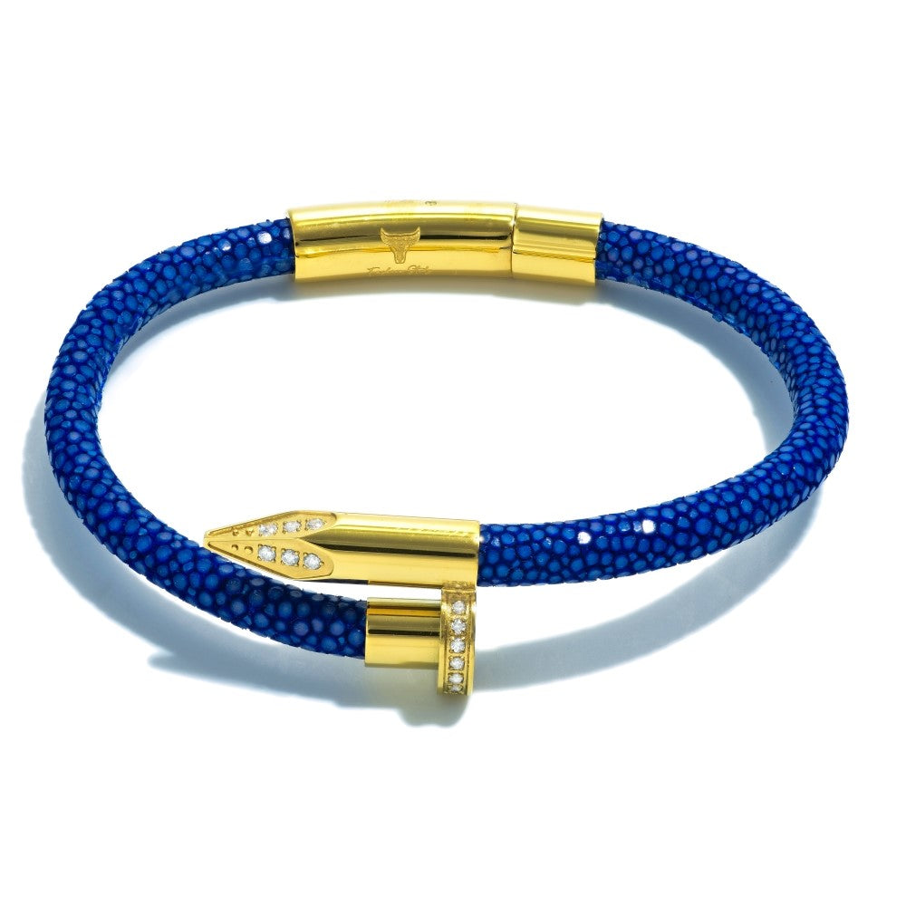 Studz Stingray Obsession Nail™ - 18K Gold - Blue Sea