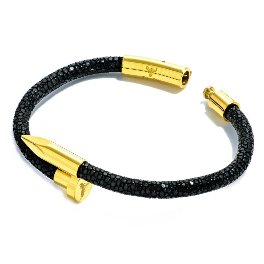 Studz Stingray Obsession Nail™ - 18K Gold - Black Sea