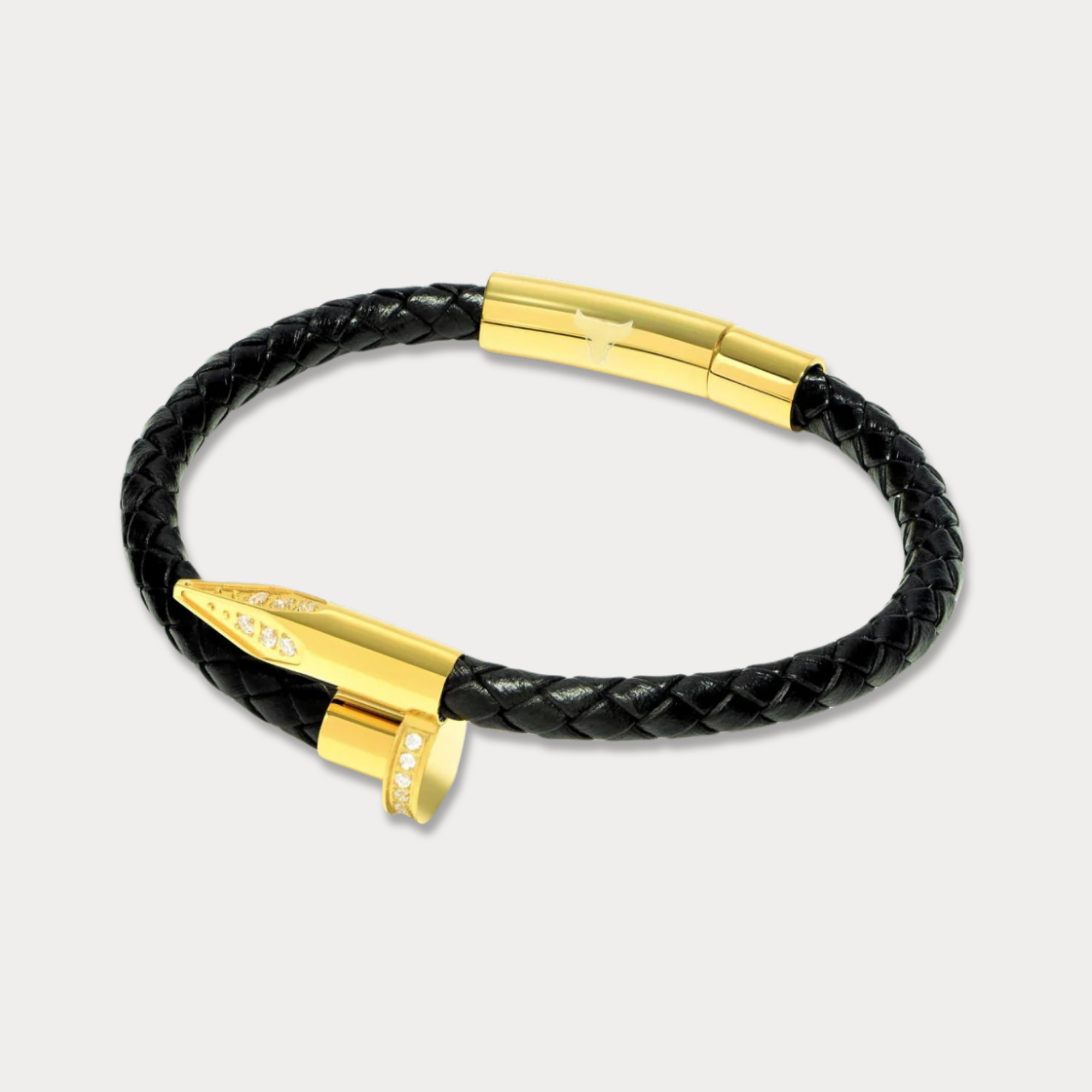 Studz Braided Obsession Nailβ’ - Osiris - 18K Gold White Gems