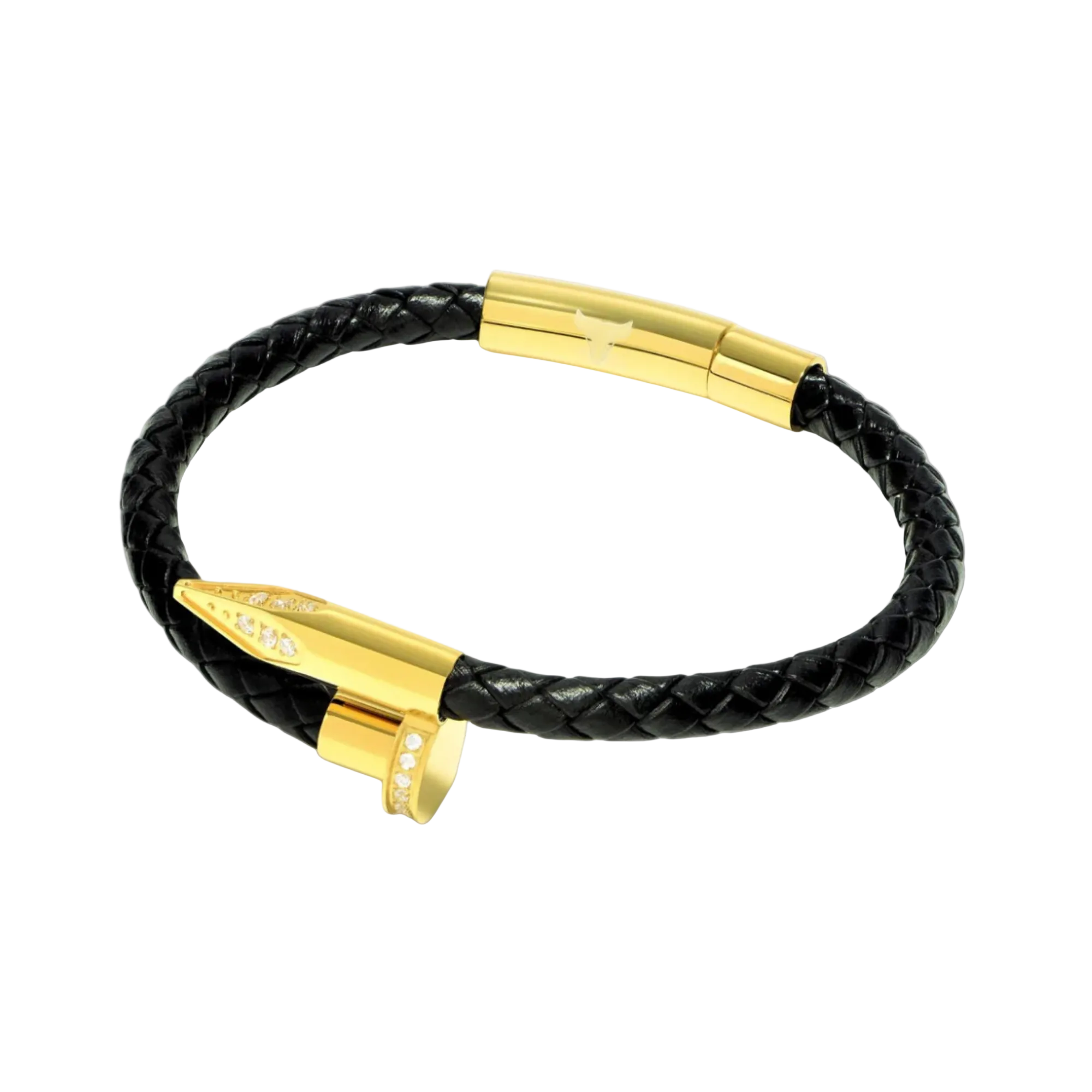 Studz Braided Obsession Nail™ - Osiris - 18K Gold White Gems