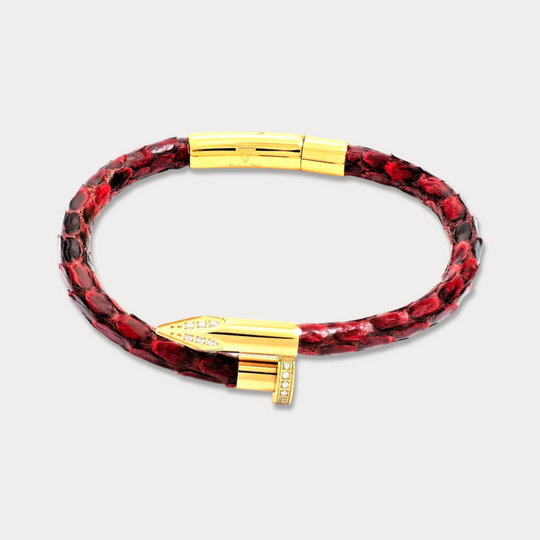 Studz Python Obsession Nail™ - Casino Royal 18K Gold White Gems