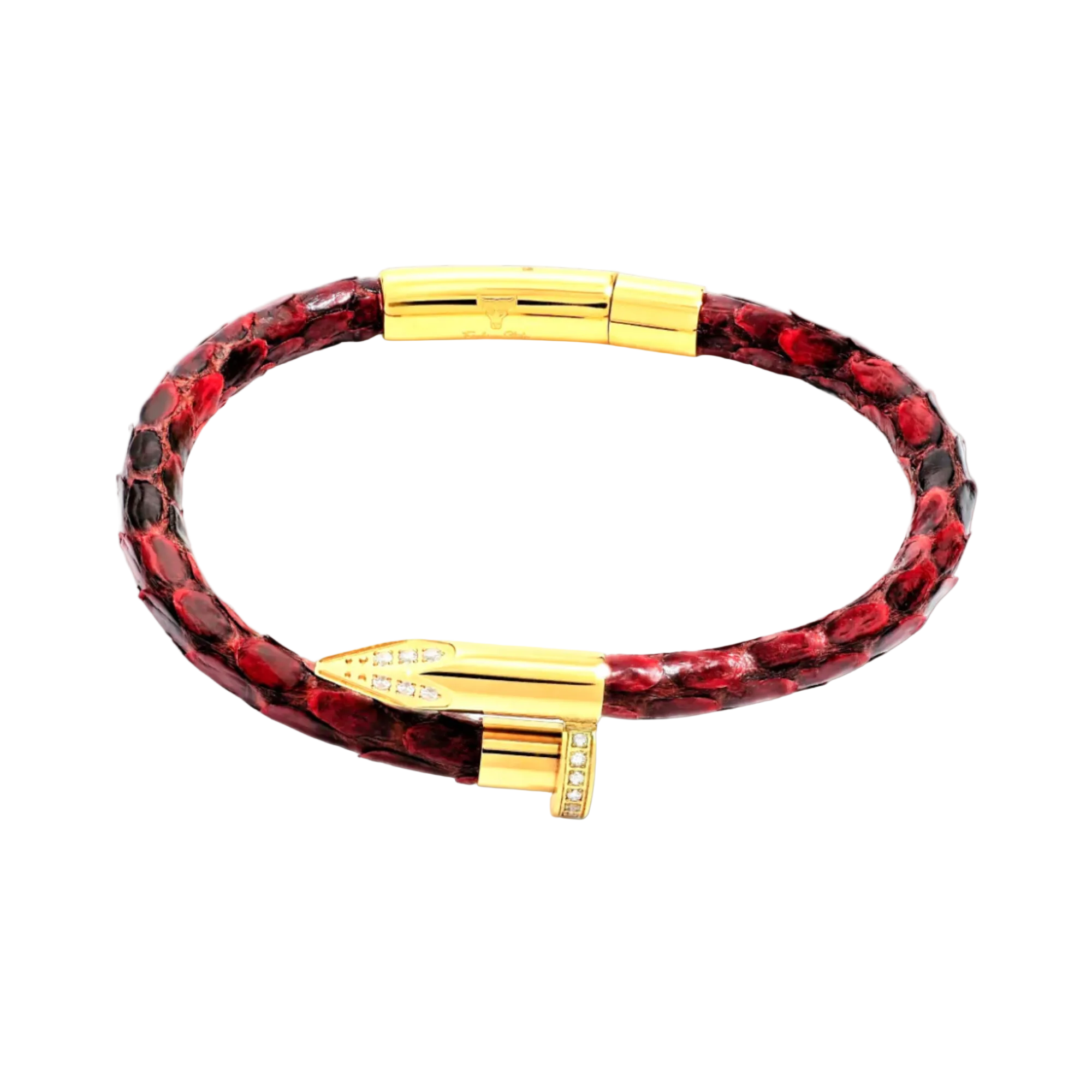 Studz Python Obsession Nail™ - Casino Royal 18K Gold White Gems