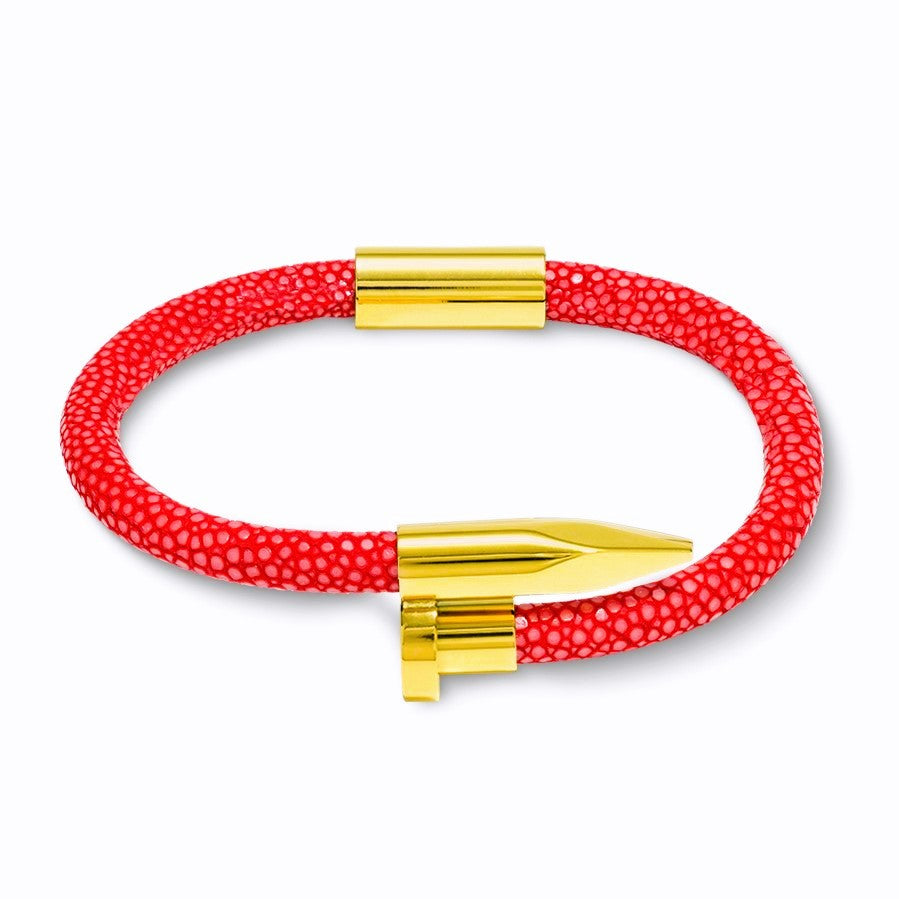 18K Gold Bellas Stingray Obsession Nail™ - Italian Red