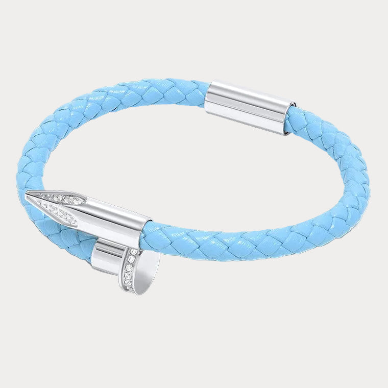 Bellas Braided Obsession Nailβ’ - Tiffany White Rhodium & White Gems