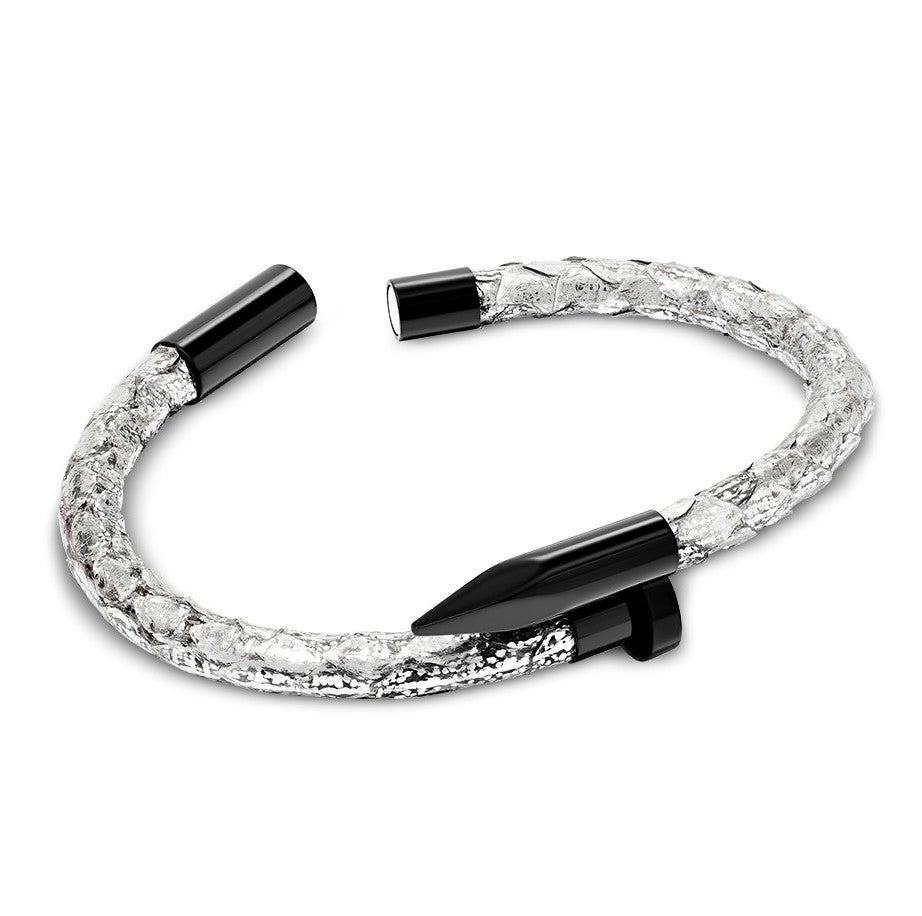 Bellas Python Obsession Nail™ - Argentina Black Titanium & White Gems 2