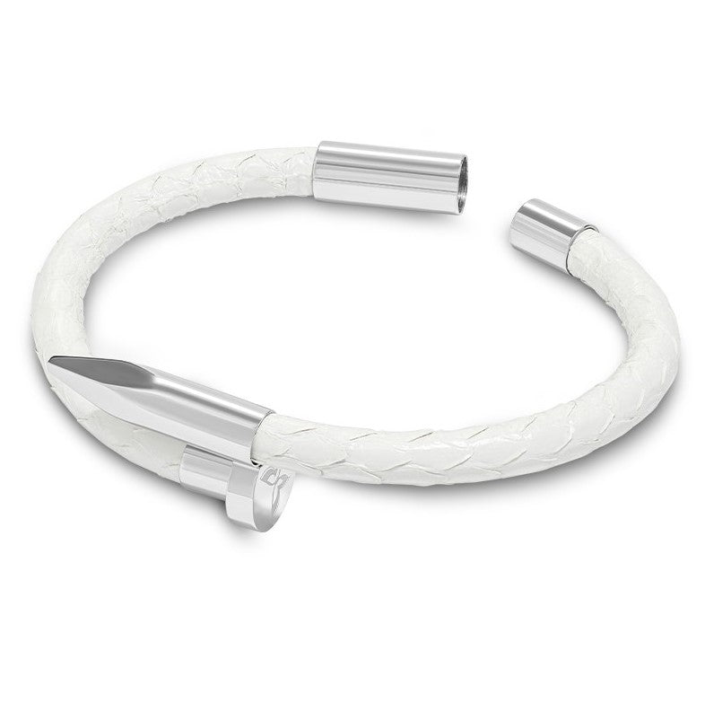 Bellas Python Obsession Nail™ - Athena White Rhodium