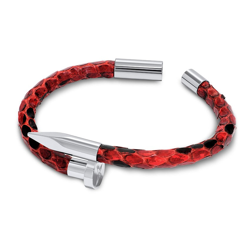 Bellas Python Obsession Nail™ - Roma White Rhodium