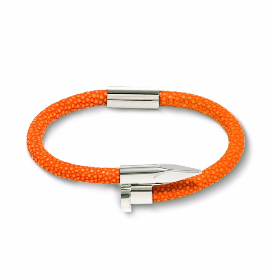 Bellas Stingray Obsession Nail™- Paris Orange White Rhodium