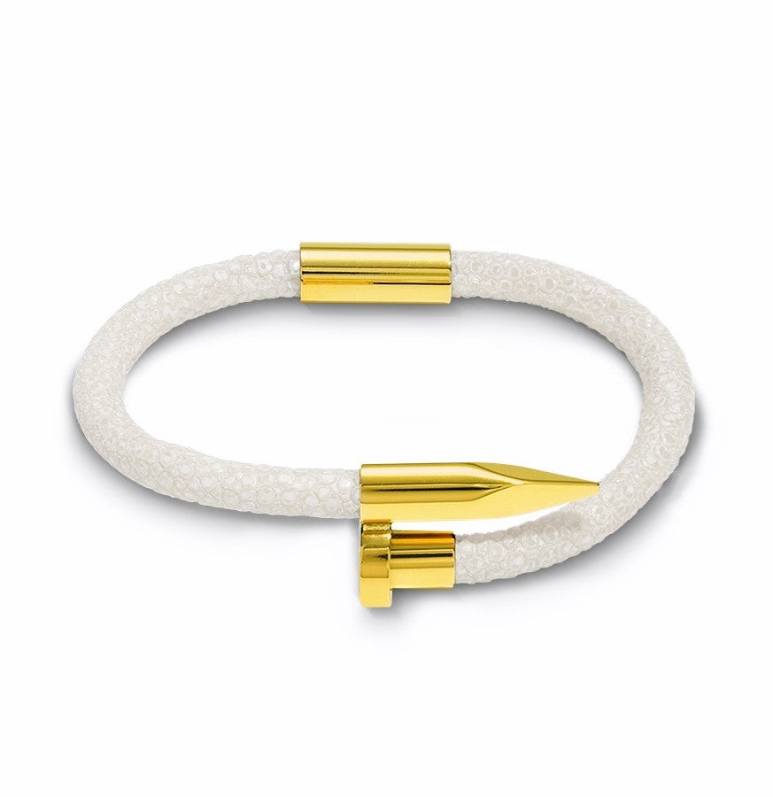 Bellas Stingray Obsession Nail™- Pearl White 18K Gold