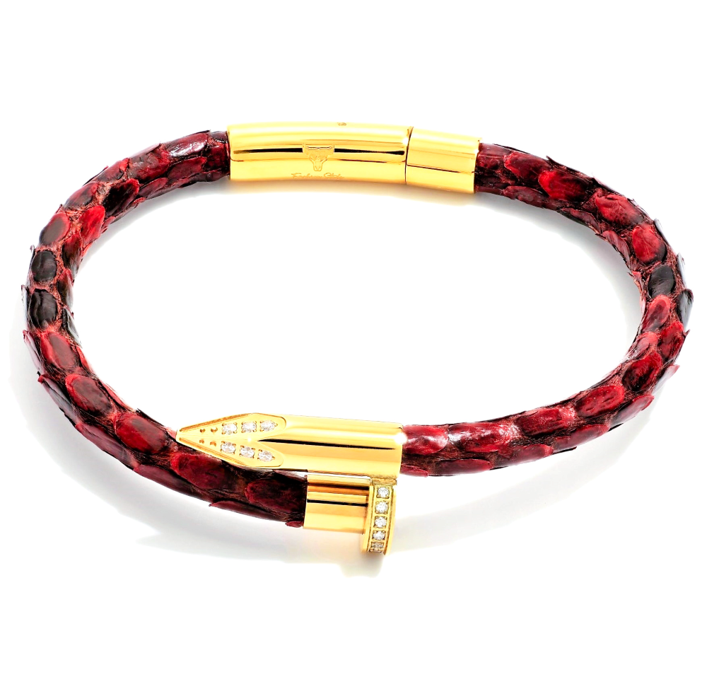 Studz Python Obsession Nail™ - Casino Royal 18K Gold White Gems