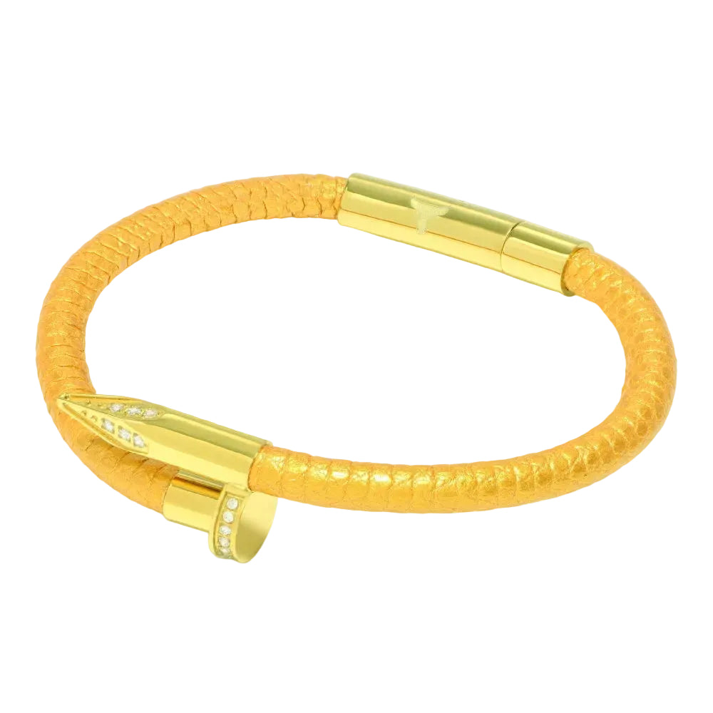 Studz Reptile Obsession Nail™ - Zeus 18K Gold White Gems