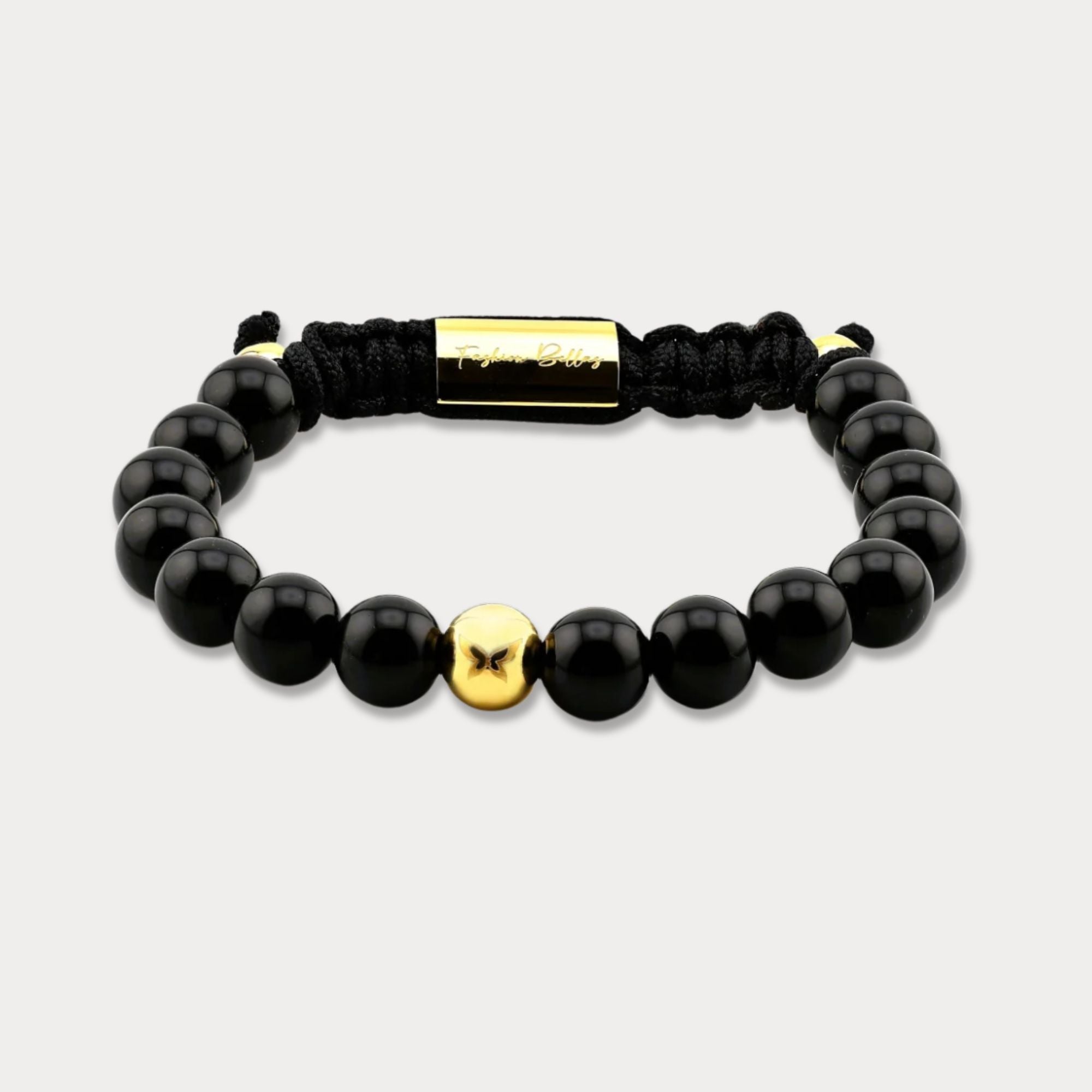 Bellas Onyx Bolo - 18K Gold PVD