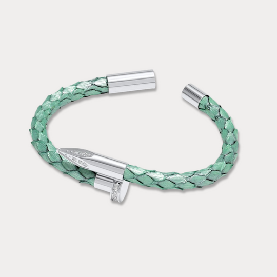 Bellas Python Obsession Nail™ - Aurora White Rhodium & White Gems
