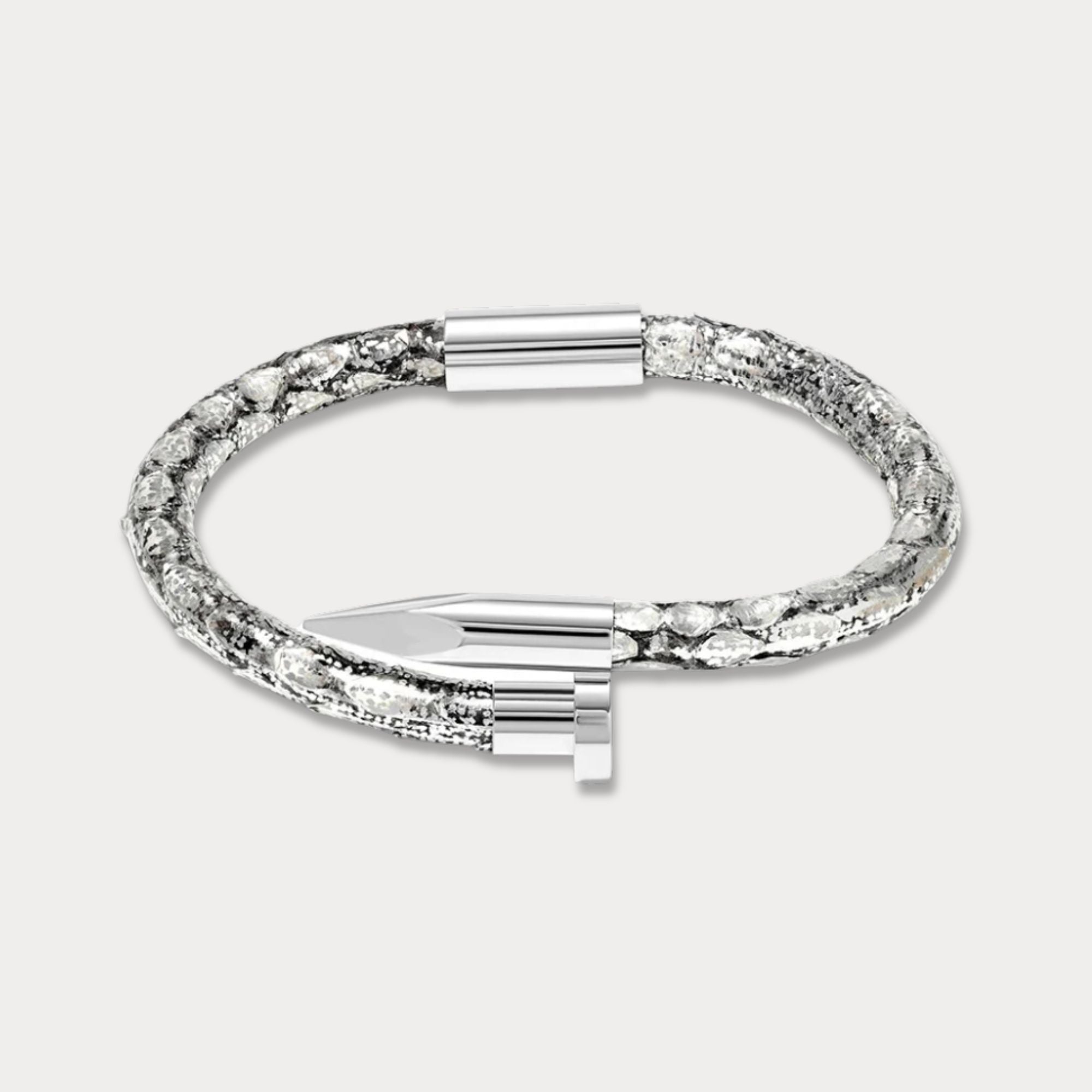 Bellas Python Obsession Nail™ - White Rhodium