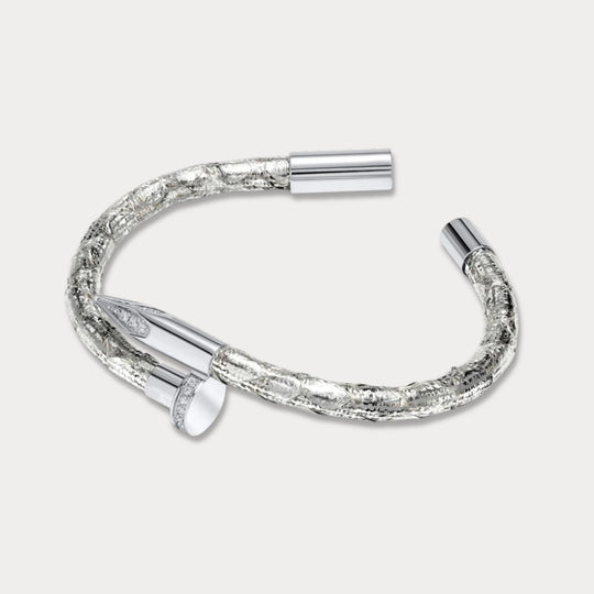 Bellas Python Obsession Nail™ - White Rhodium