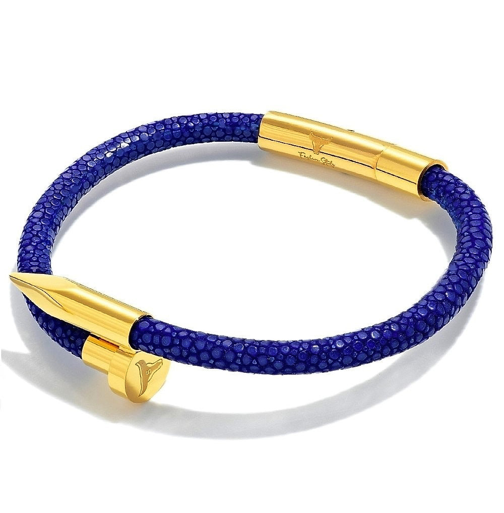 Studz Stingray Obsession Nail™ - 18K Gold -  Blue Sea
