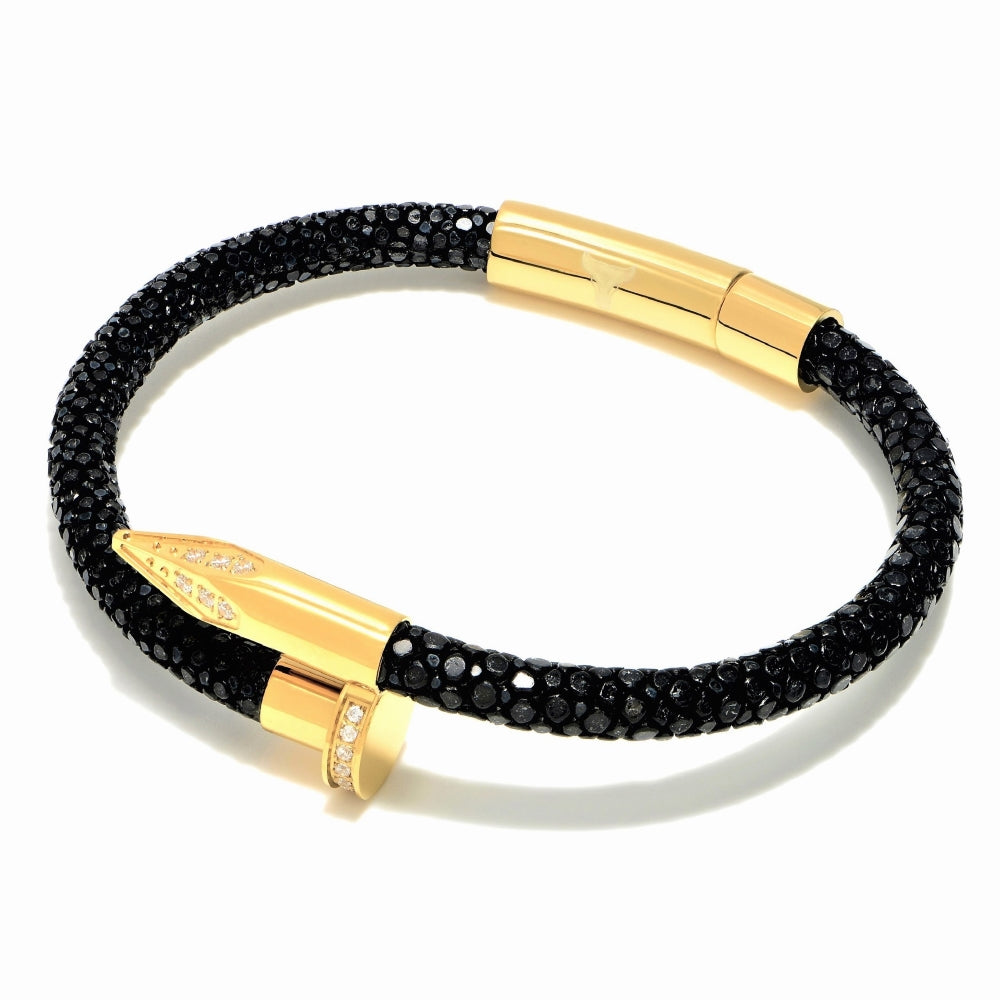 Studz Stingray Obsession Nail™ - 18K Gold -  Black Sea