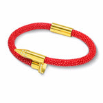 18K Gold & White Gems Bellas Stingray Obsession Nail™ - Italian Red 