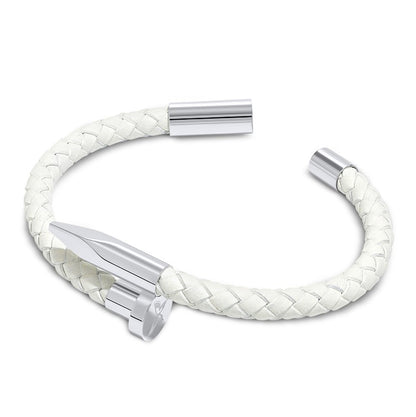 Bellas Braided Obsession Nail™ - Angel White Rhodium 