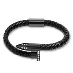 Bellas Braided Obsession Nail™ - Melaina Black Titanium & White Gems