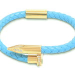Bellas Braided Obsession Nail™ - Tiffany 18K Gold & White Gems
