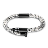 Bellas Python Obsession Nail™ - Argentina Black Titanium & White Gems
