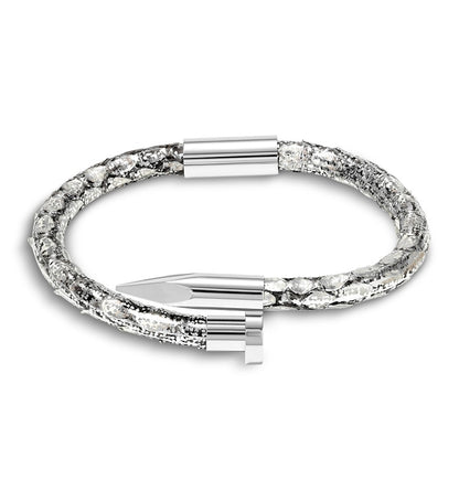 Bellas Python Obsession Nail™ - Argentina White Rhodium 