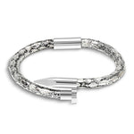 Bellas Python Obsession Nail™ - Argentina White Rhodium & White Gems 2
