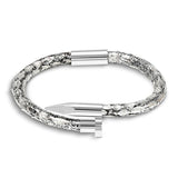 Bellas Python Obsession Nail™ - Argentina White Rhodium & White Gems 2
