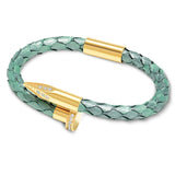 Bellas Python Obsession Nail™ - Aurora 18K Gold & White Gems 2