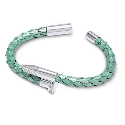 Bellas Python Obsession Nail™ - Aurora White Rhodium & White Gems 2