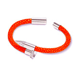 Bellas Stingray Obsession Nail™- Paris Orange White Rhodium & White Gems