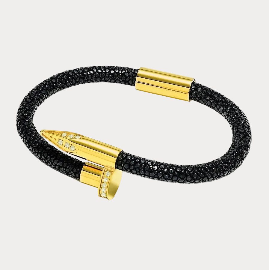 Bellas Stingray Obsession Nail™ - Star Night 18K Gold & White Gems 2
 