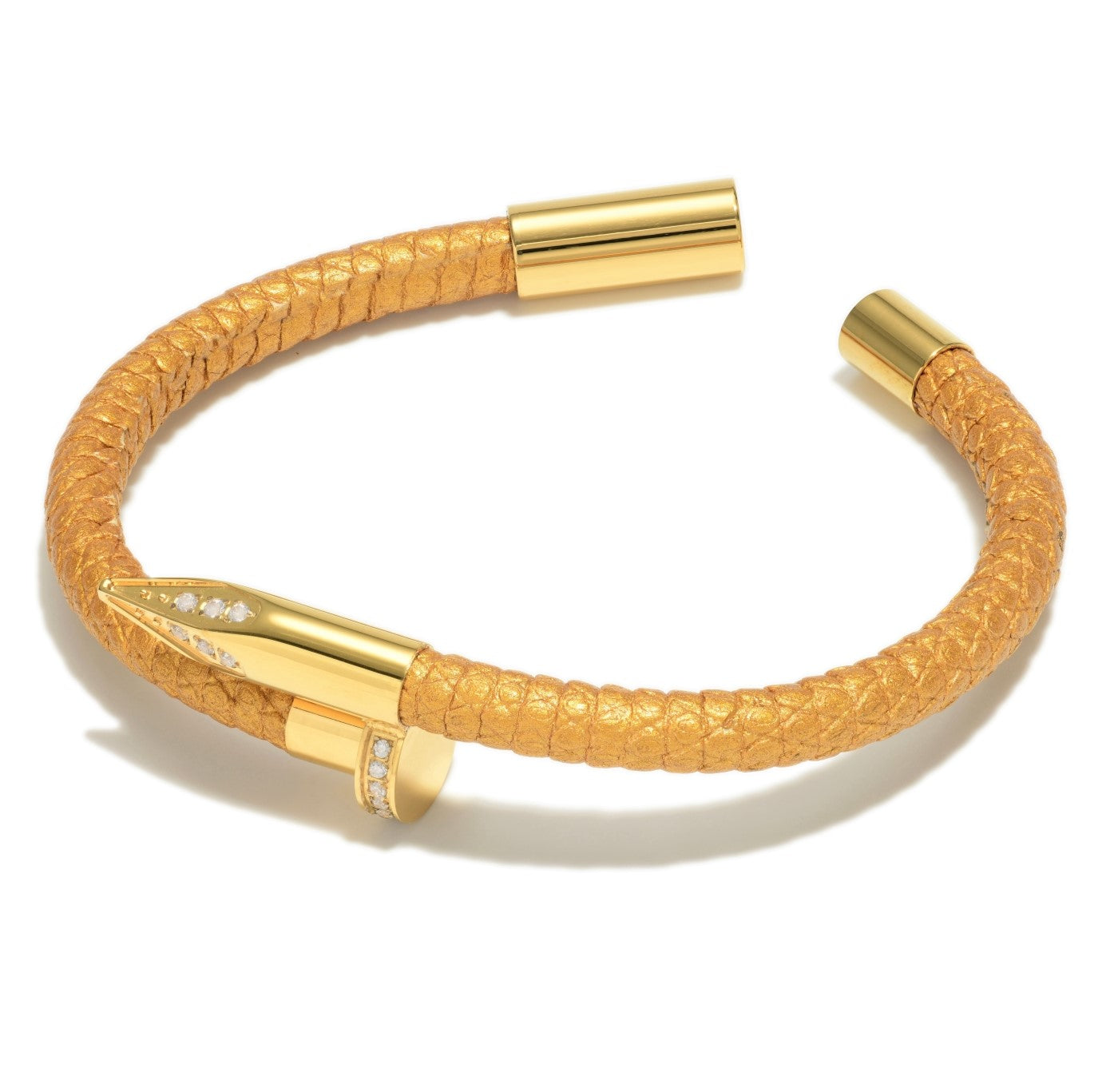 Bellas Teju Obsession Nail™ - Isis 18K Gold & White Gems
