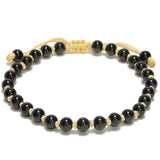 Studz Gilded Bead Bolo - Knotted Gold Cord