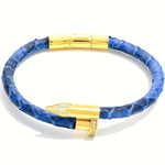 Studz Python Obsession Nail™ - Blue Jeans 18K Gold White Gems
