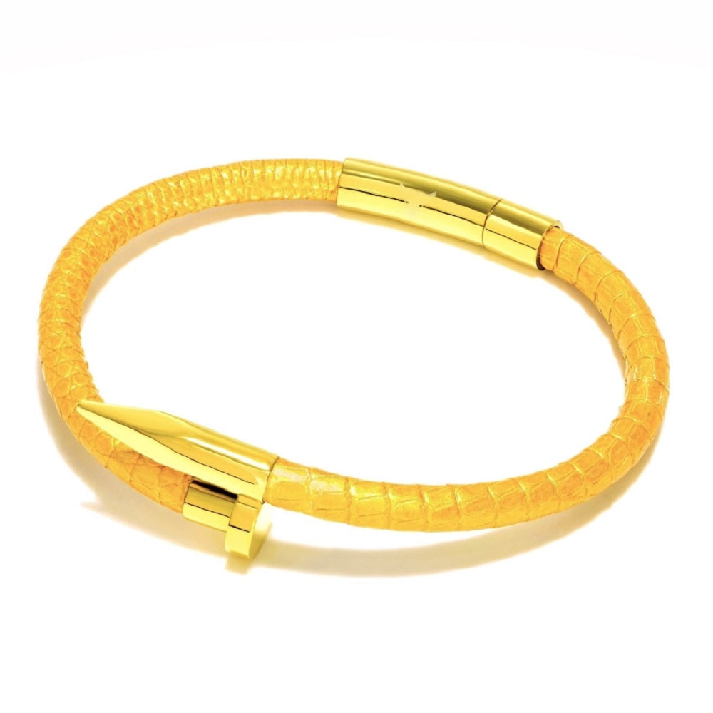 Studz Teju Obsession Nail Bracelet - Black Titanium - Gold