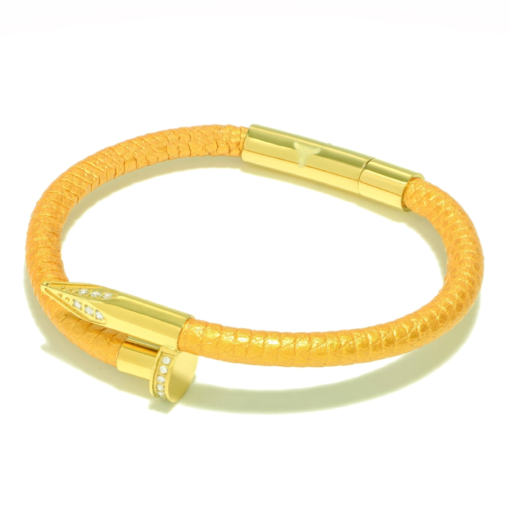 Studz Reptile Obsession Nail™ - Zeus 18K Gold White Gems
