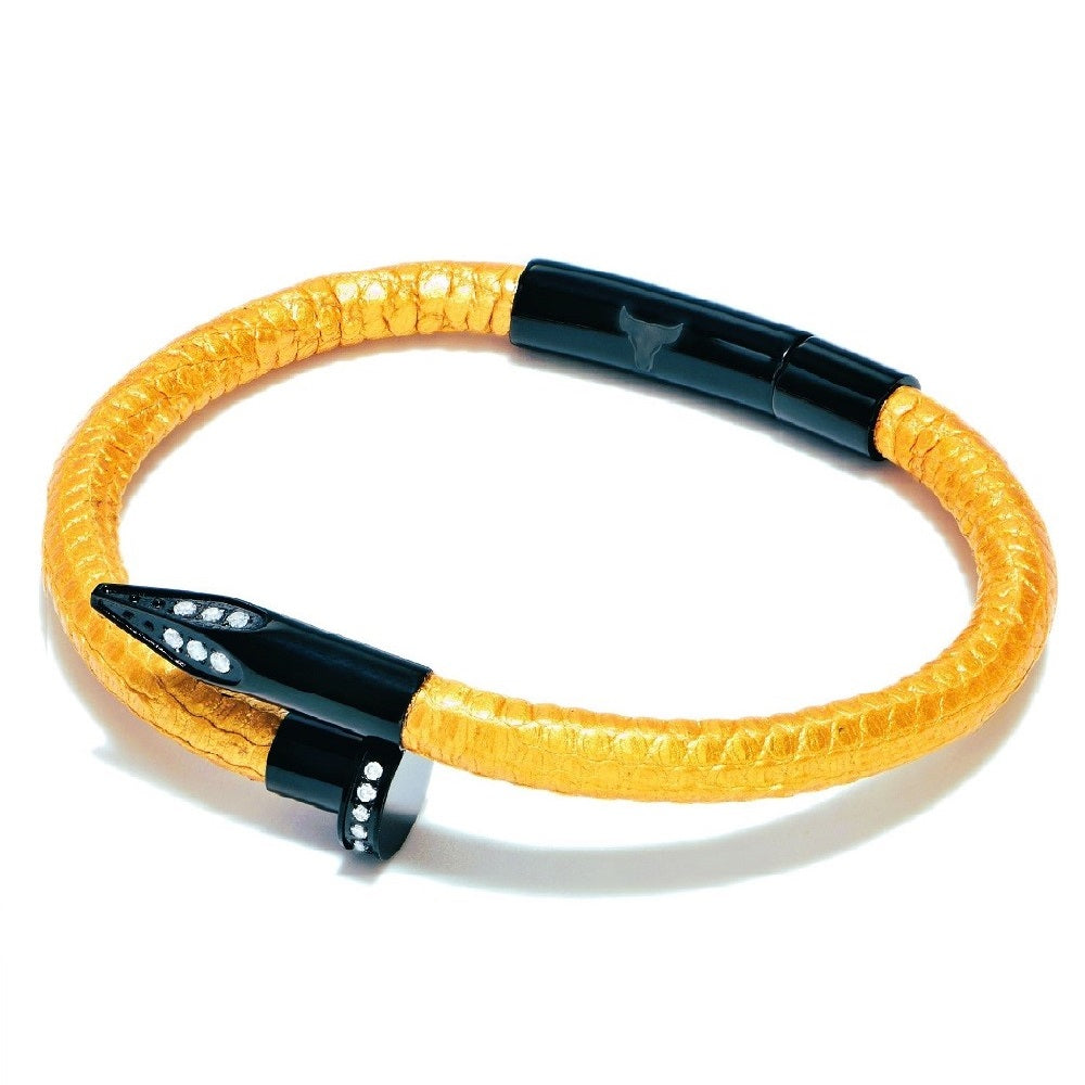 Studz Teju Obsession Nail Bracelet - 18K Gold – Black Titanium